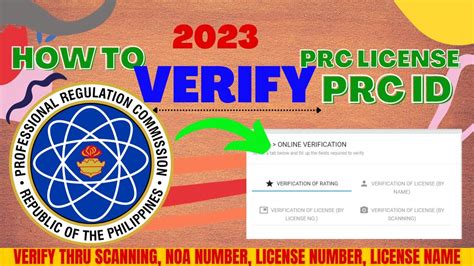 verify prc license|How to Verify PRC License and Rating .
